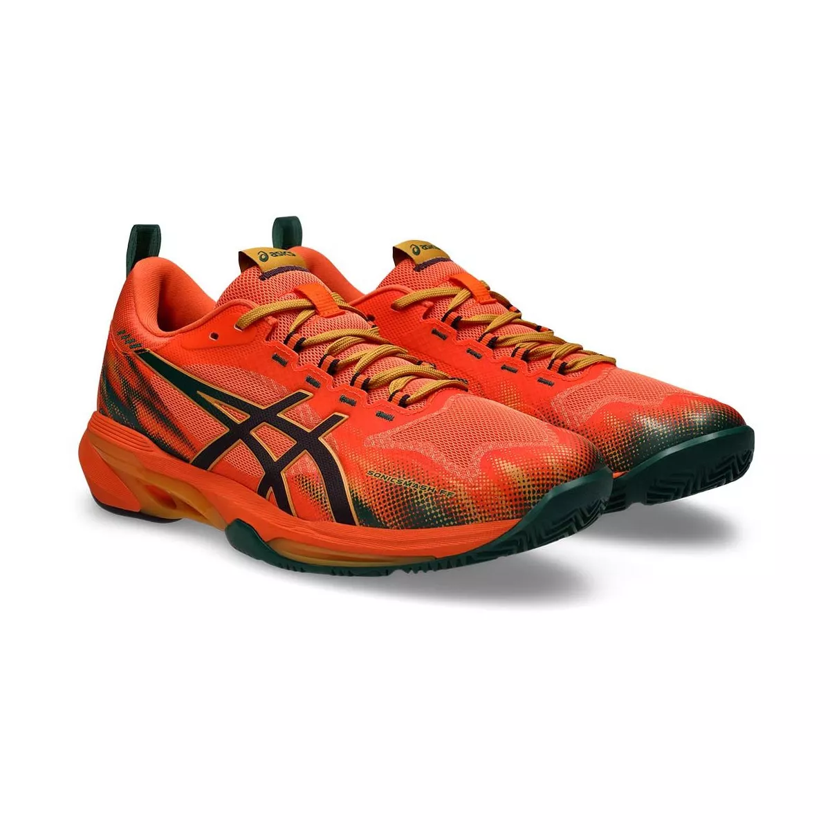 Asics Sonicsmash FF padelschoenen oranje / groen