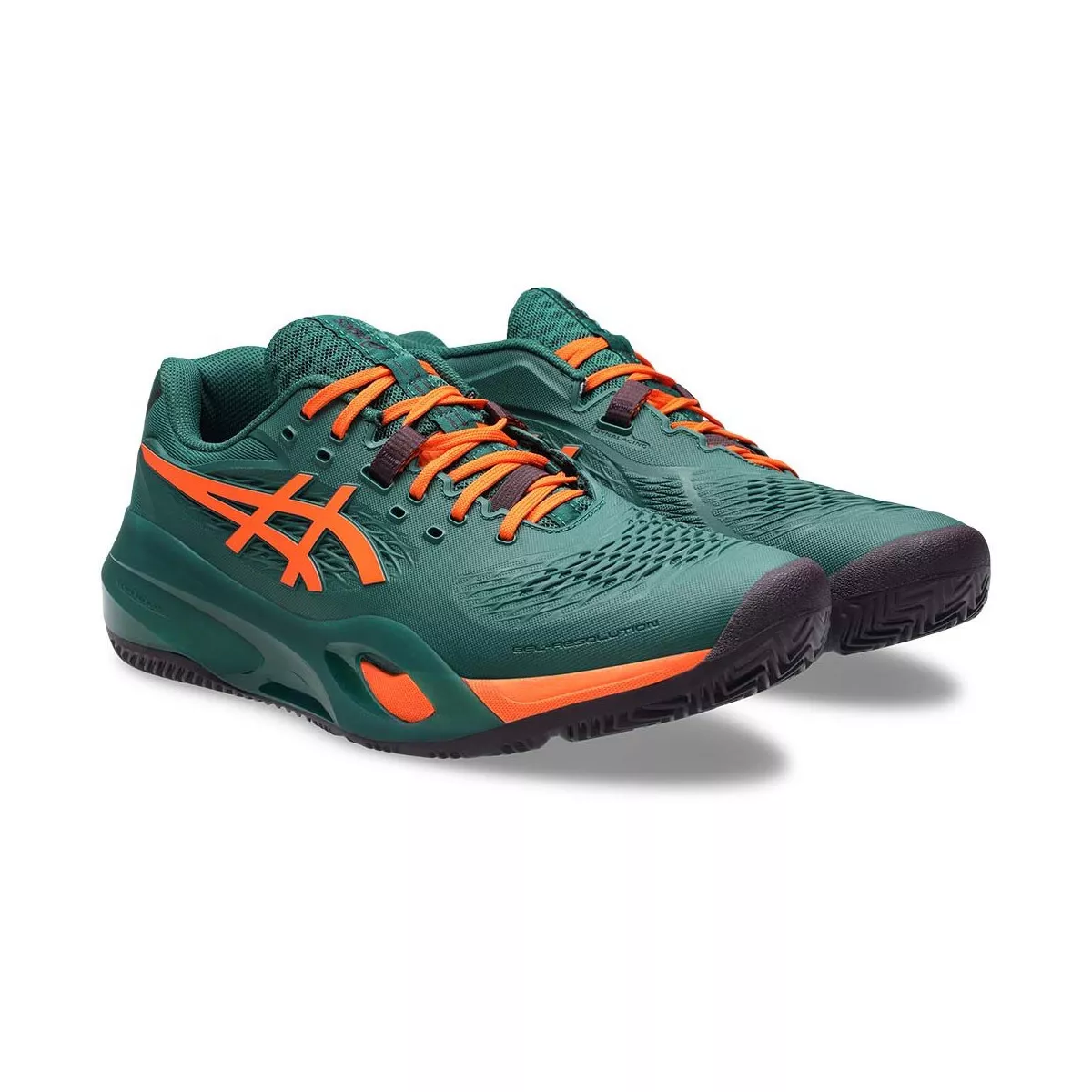 Asics Gel Resolution X padelschoenen groen / oranje