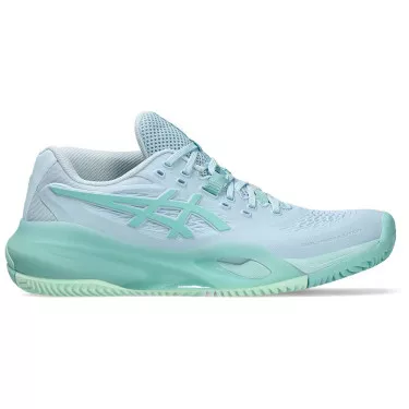 Asics Gel Resolution X tennisschoenen gravel dames pastelblauw / groen