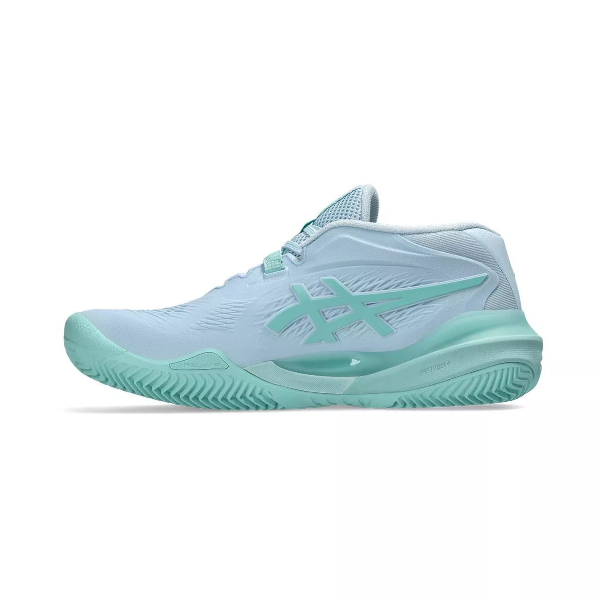 Asics Gel Resolution X tennisschoenen gravel dames pastelblauw / groen