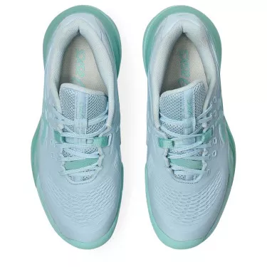Asics Gel Resolution X tennisschoenen gravel dames pastelblauw / groen