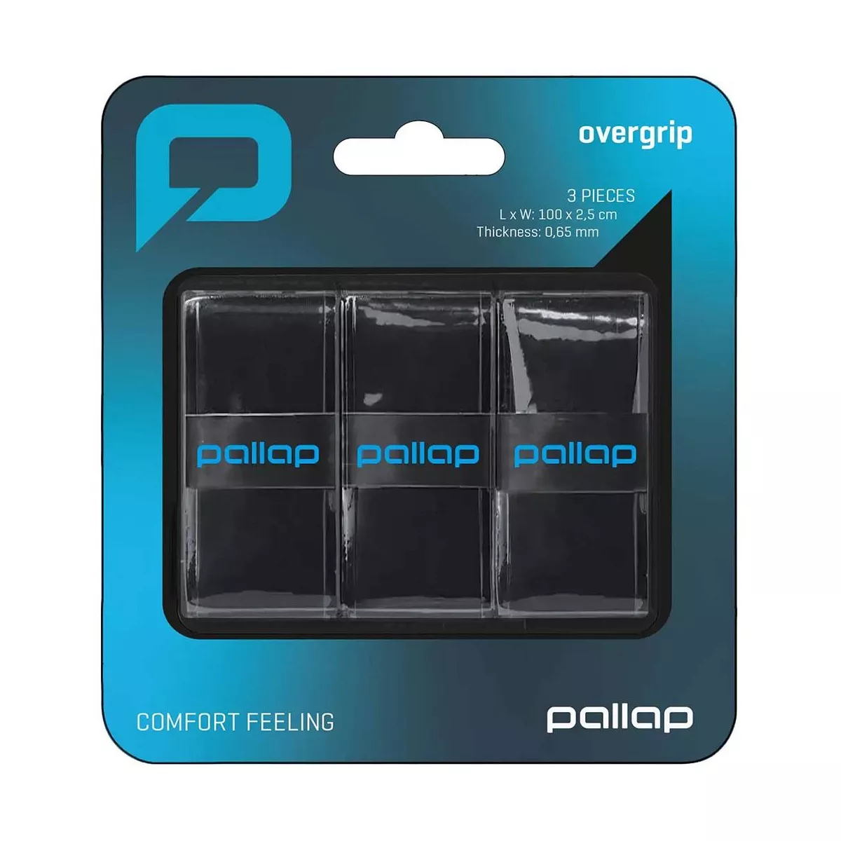 Pallap overgrips zwart x3