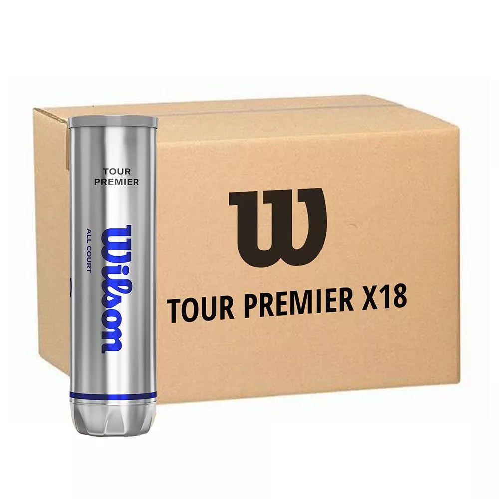 Wilson Tour Premier tennisballen doos van 18 tubes van 4