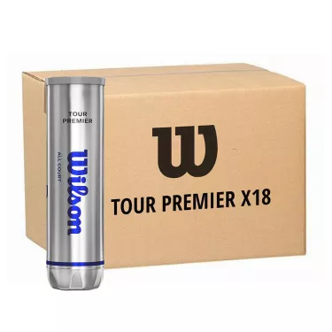 Wilson Tour Premier tennisballen doos van 18 tubes van 4