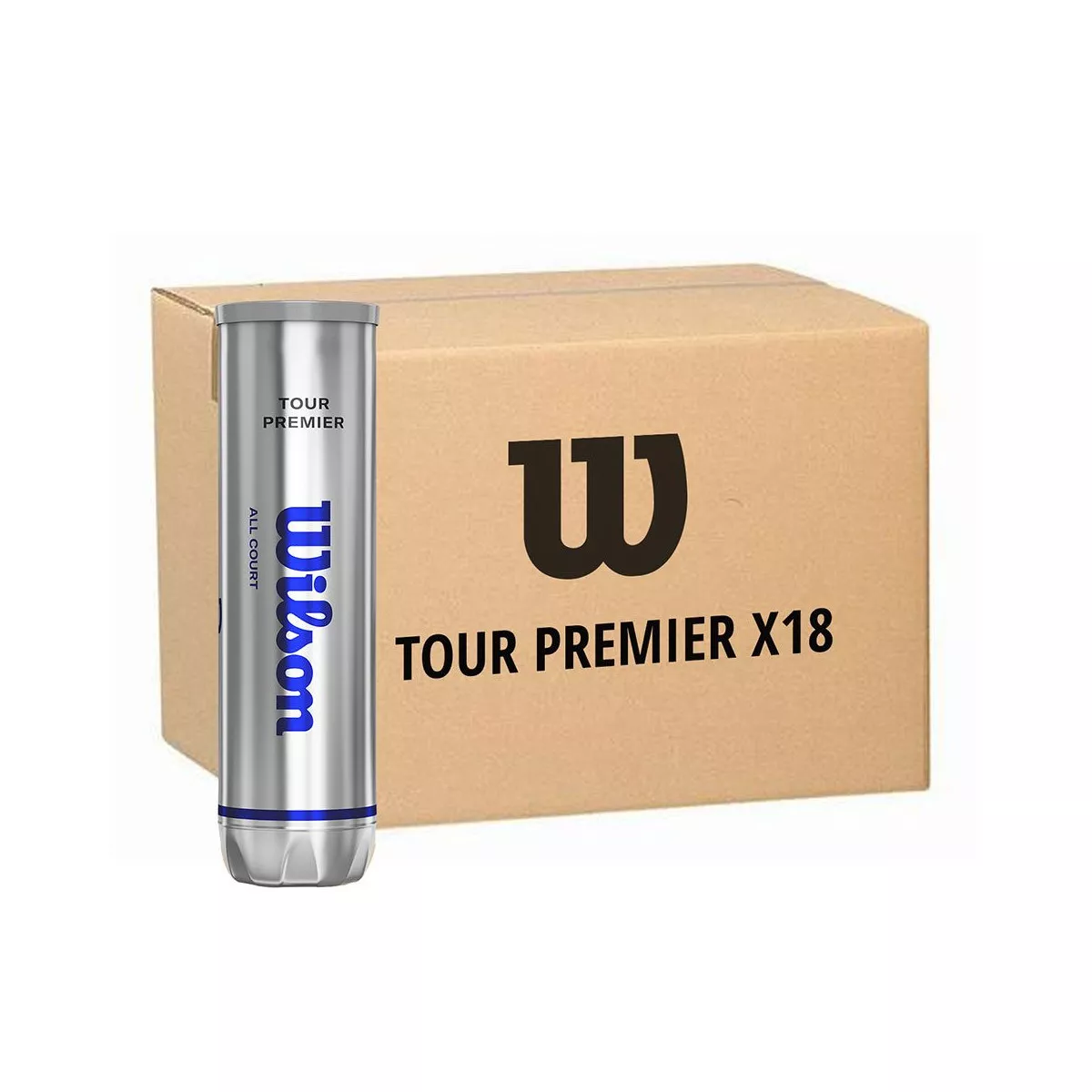 Wilson Tour Premier tennisballen doos van 18 tubes van 4