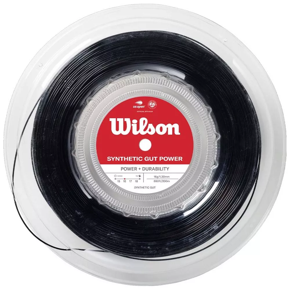 Wilson Synthetic Gut Power snaarrol zwart 200 m