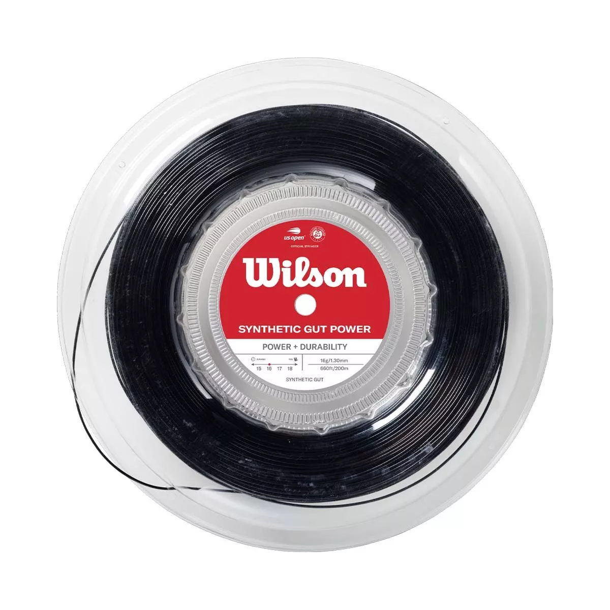 Wilson Synthetic Gut Power snaarrol zwart 200 m