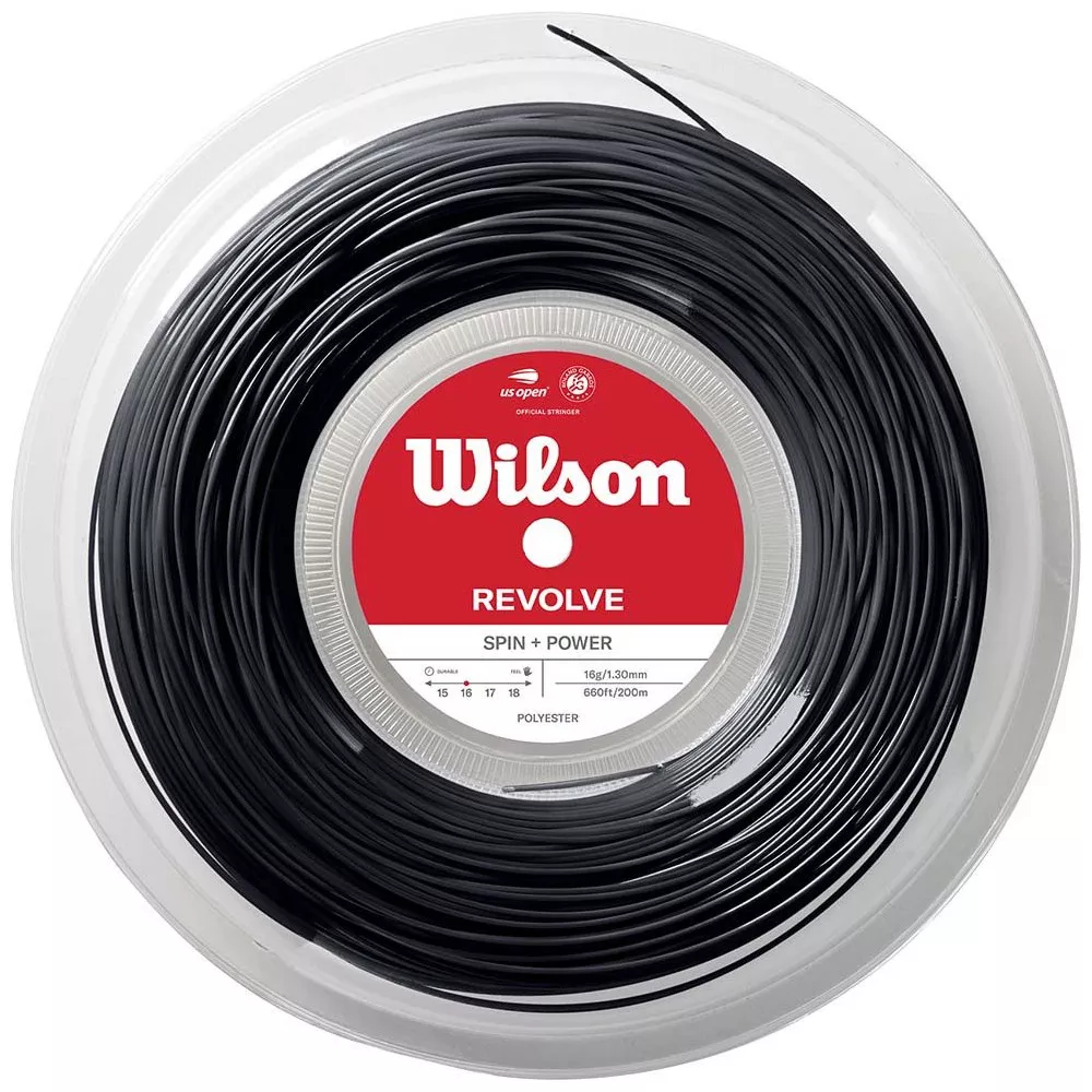 Wilson Revolve zwart tennissnaar 200 m