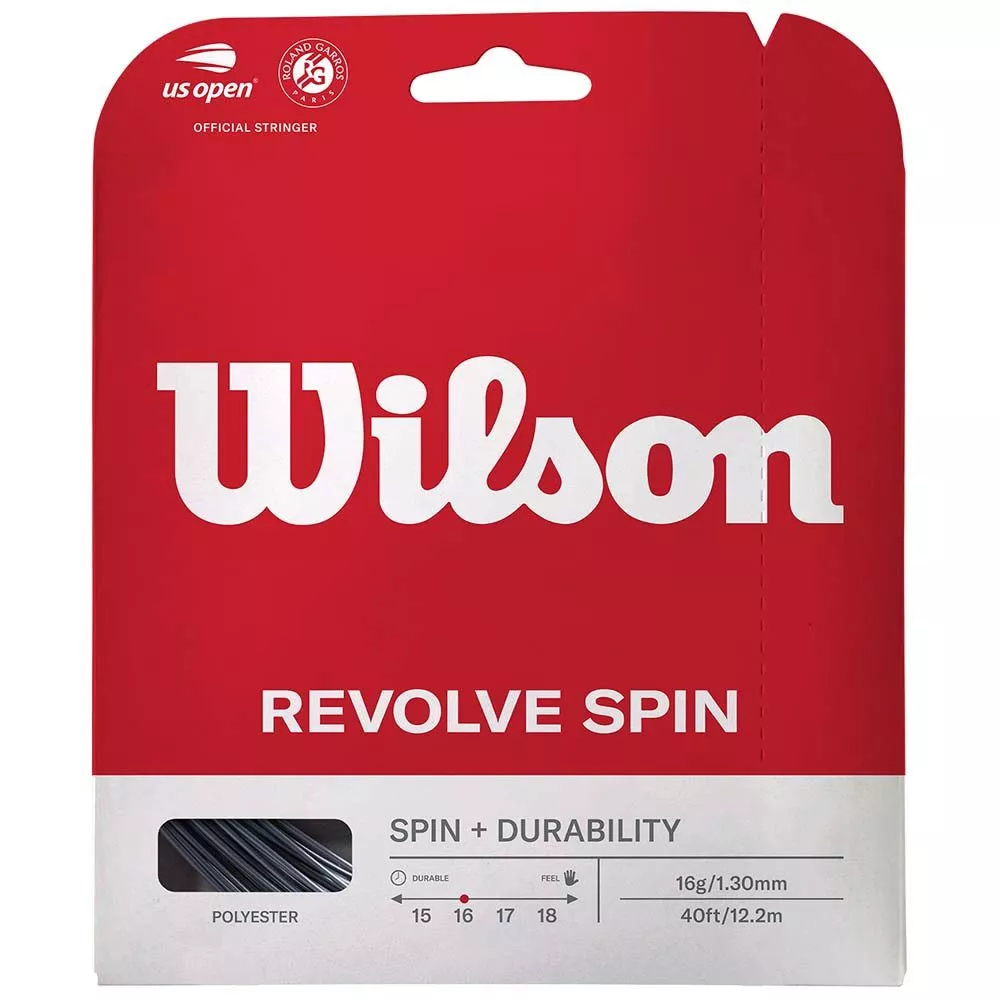 Wilson Revolve Spin tennissnaar grijs 12 m