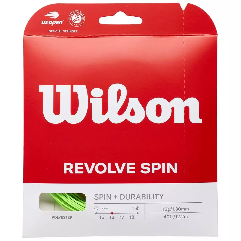 Wilson Revolve Spin tennissnaar groen 12 m