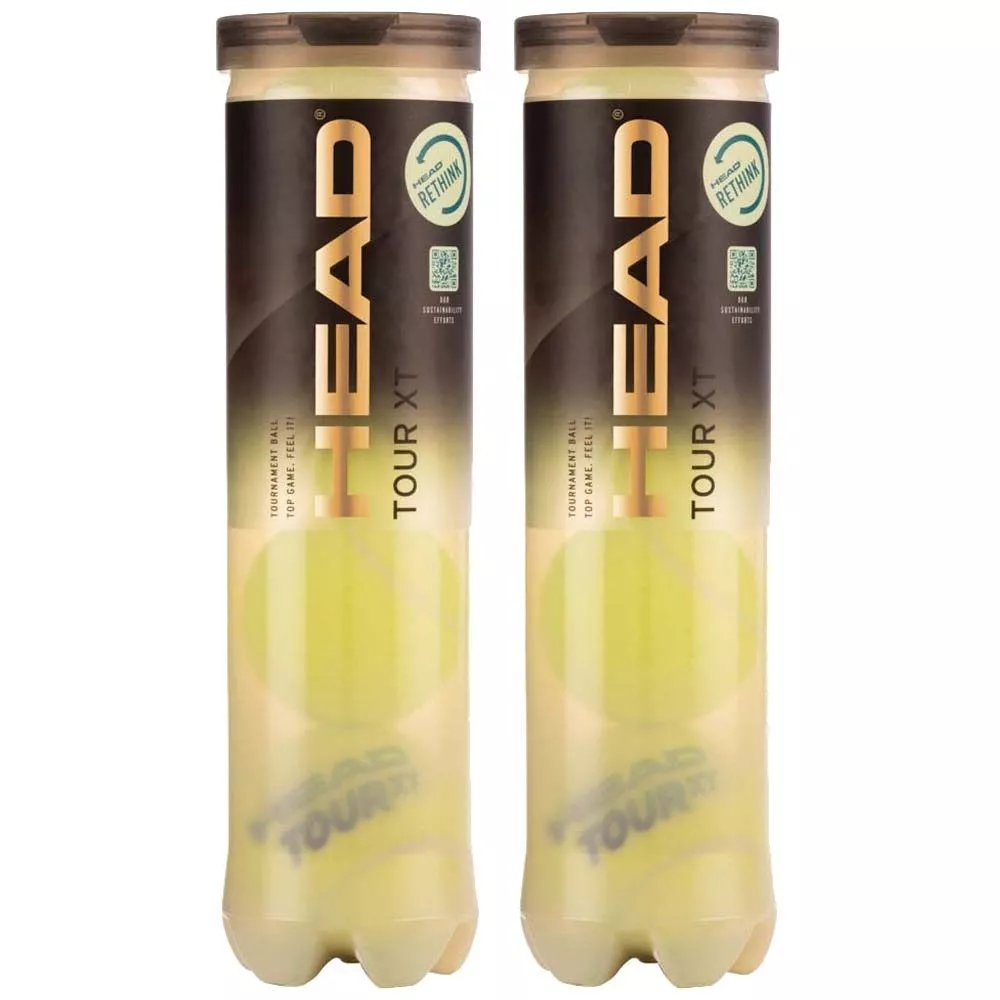 2 Tubes van 4 Head Tour XT Tennisballen