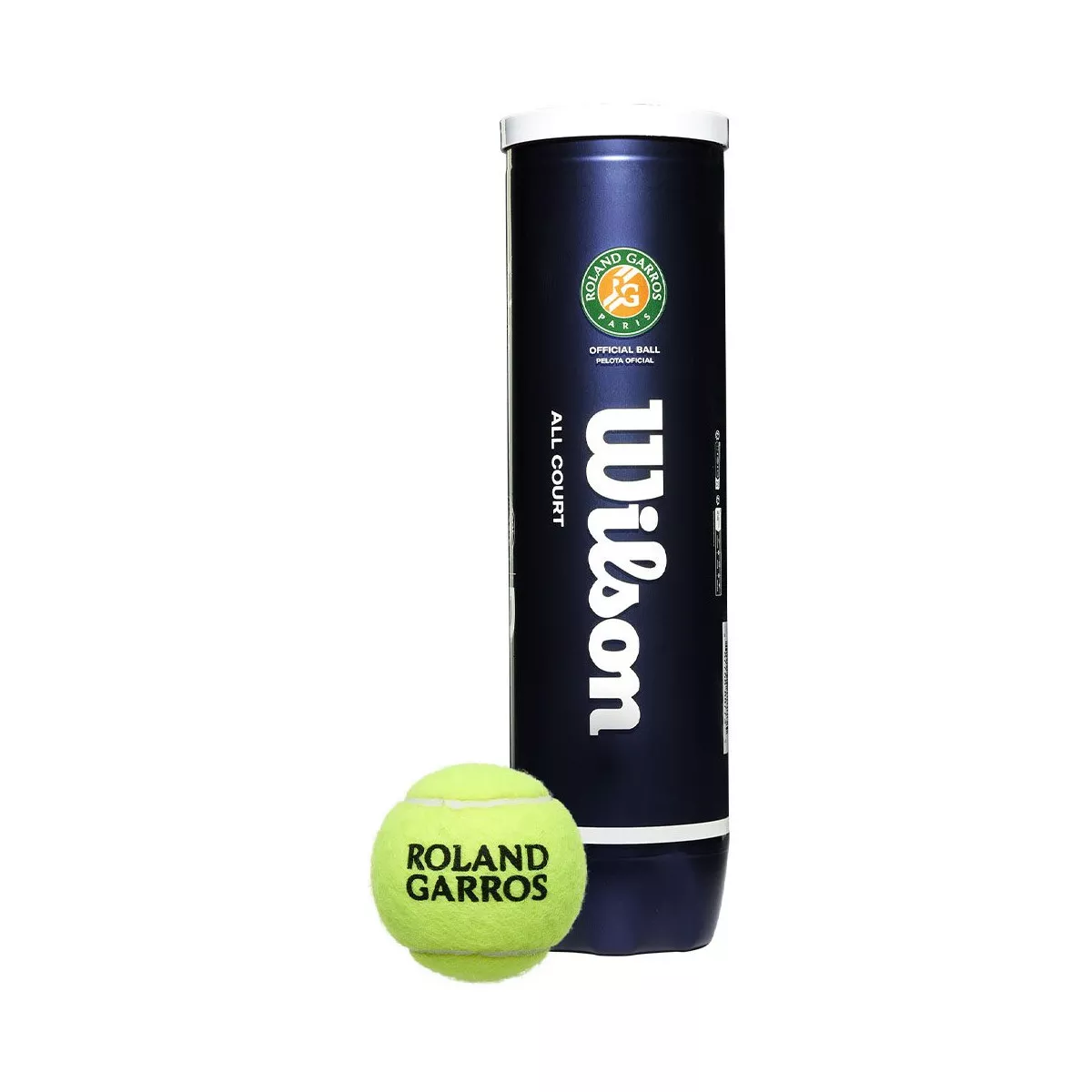 Wilson Roland Garros All Court tennisballen tube van 4
