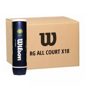 Wilson Roland Garros All Court tennisballen doos met 9 bipacks van 2 tubes van 4 ballen