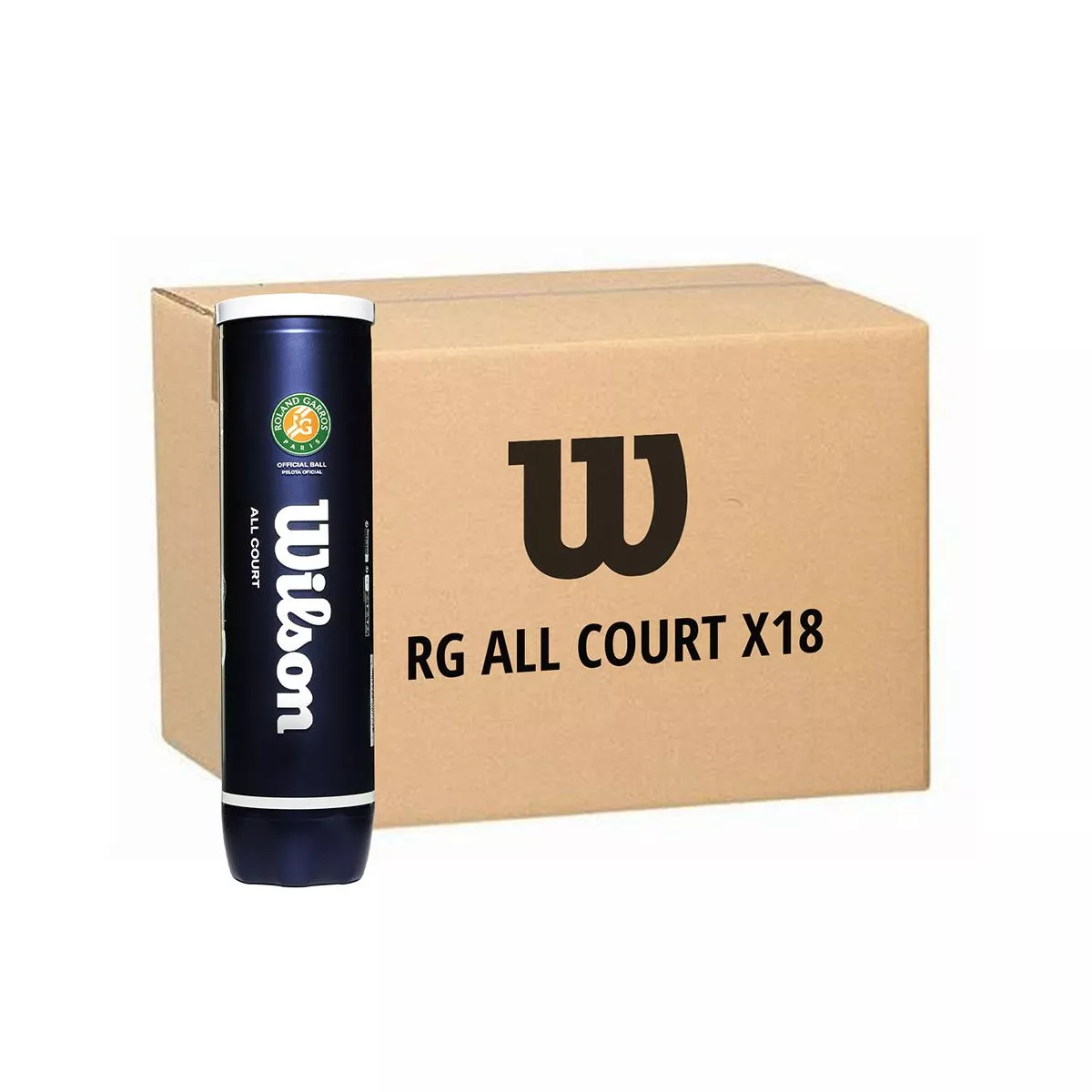 Wilson Roland Garros All Court tennisballen doos met 9 bipacks van 2 tubes van 4 ballen