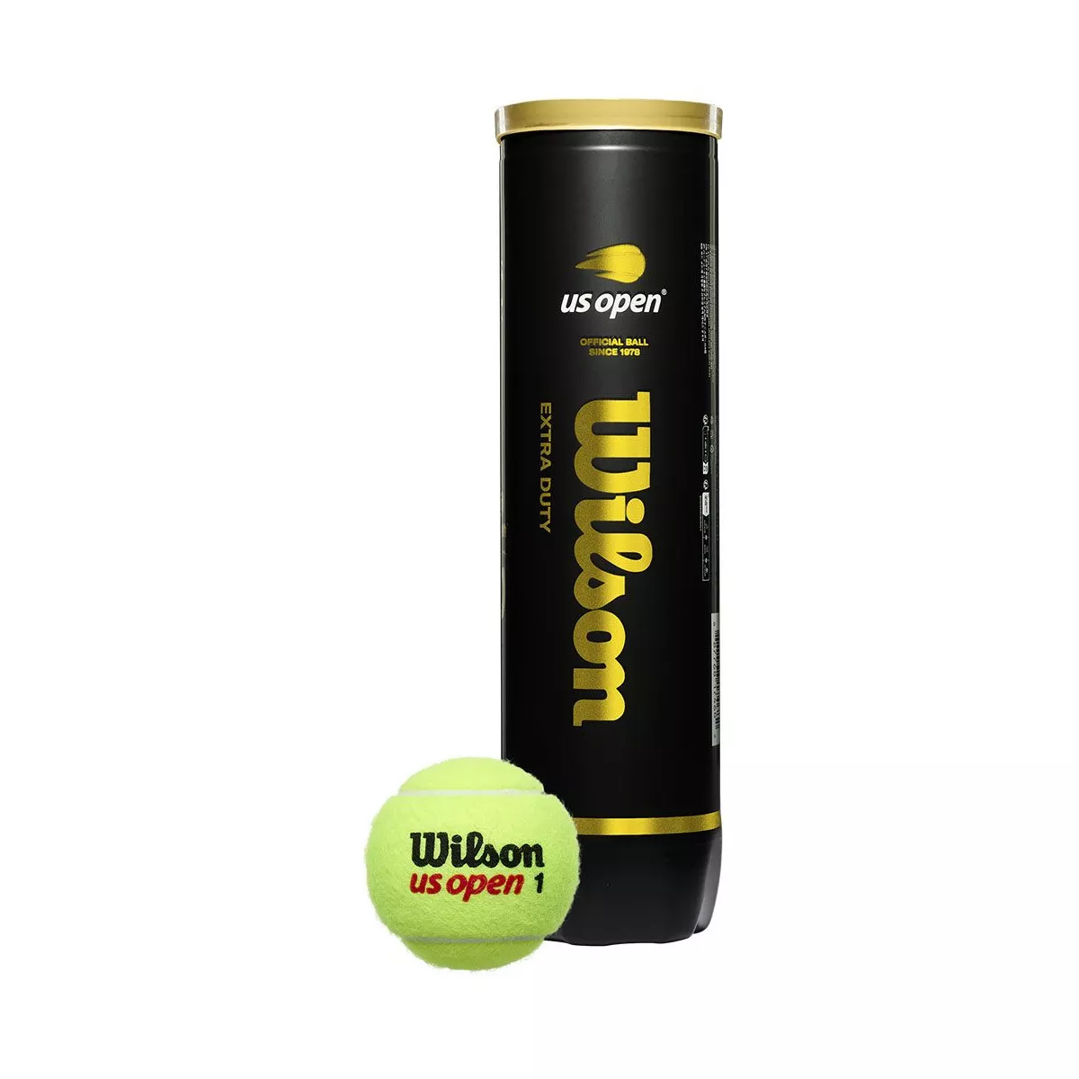 Wilson US Open tennisballen tube van 4