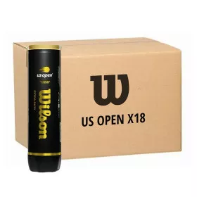 Wilson US Open tennisballen doos van 18 tubes van 4