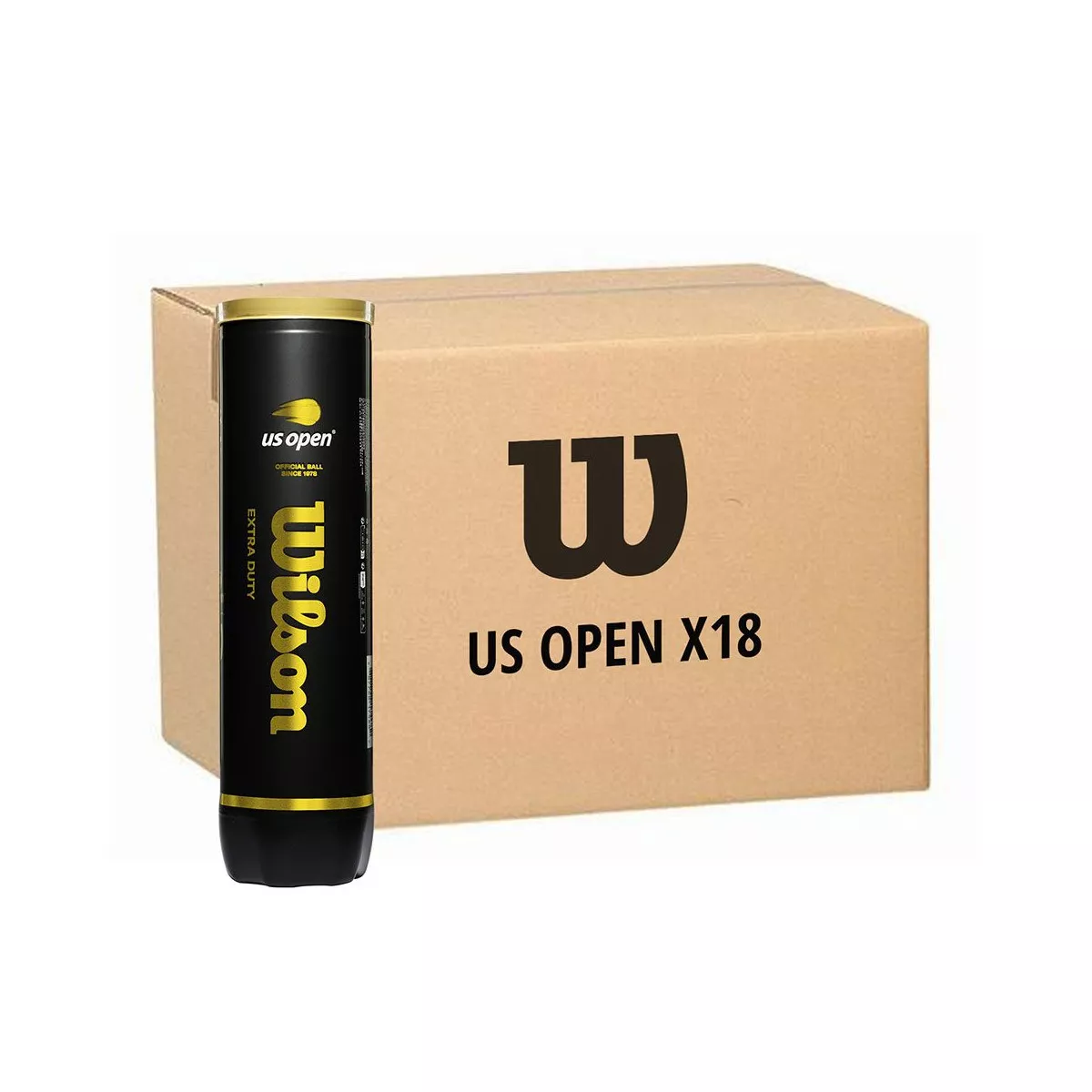 Wilson US Open tennisballen doos van 18 tubes van 4