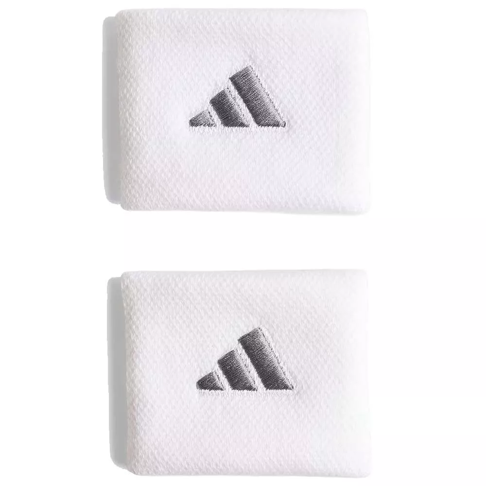 Adidas polsbanden wit / zilver x2