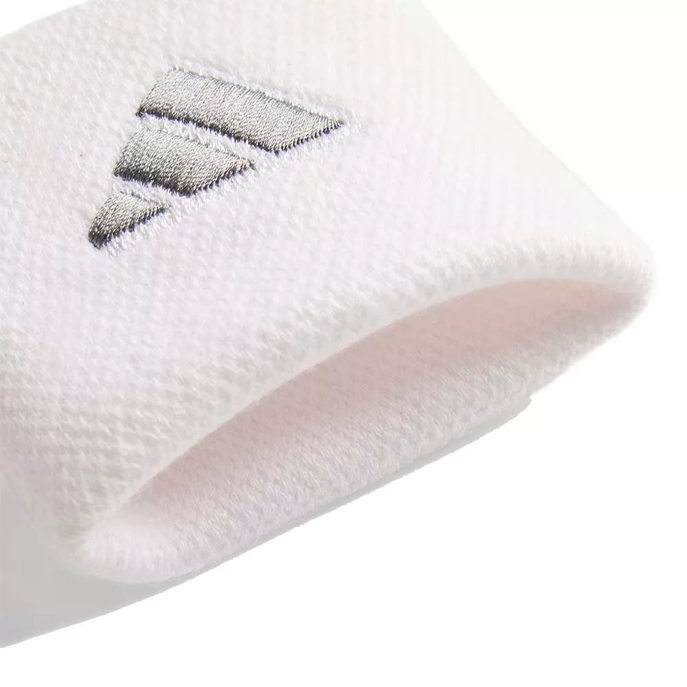 Adidas polsbanden wit / zilver x2