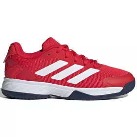 Adidas Ubersonic 5 tennisschoenen junior rood / wit / blauw