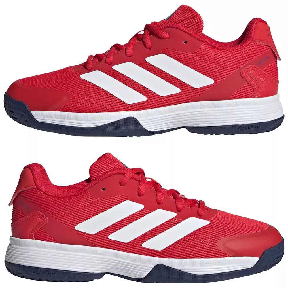 Adidas Ubersonic 5 tennisschoenen junior rood / wit / blauw