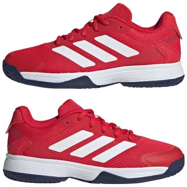 Adidas Ubersonic 5 tennisschoenen junior rood / wit / blauw