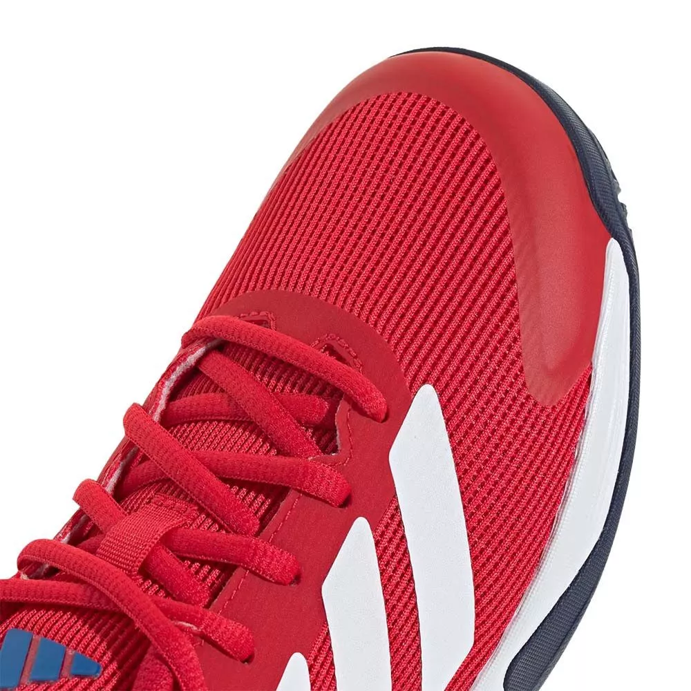 Adidas Ubersonic 5 tennisschoenen junior rood / wit / blauw