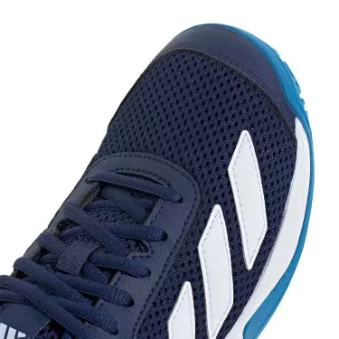 Adidas Courtflash tennisschoenen junior donkerblauw