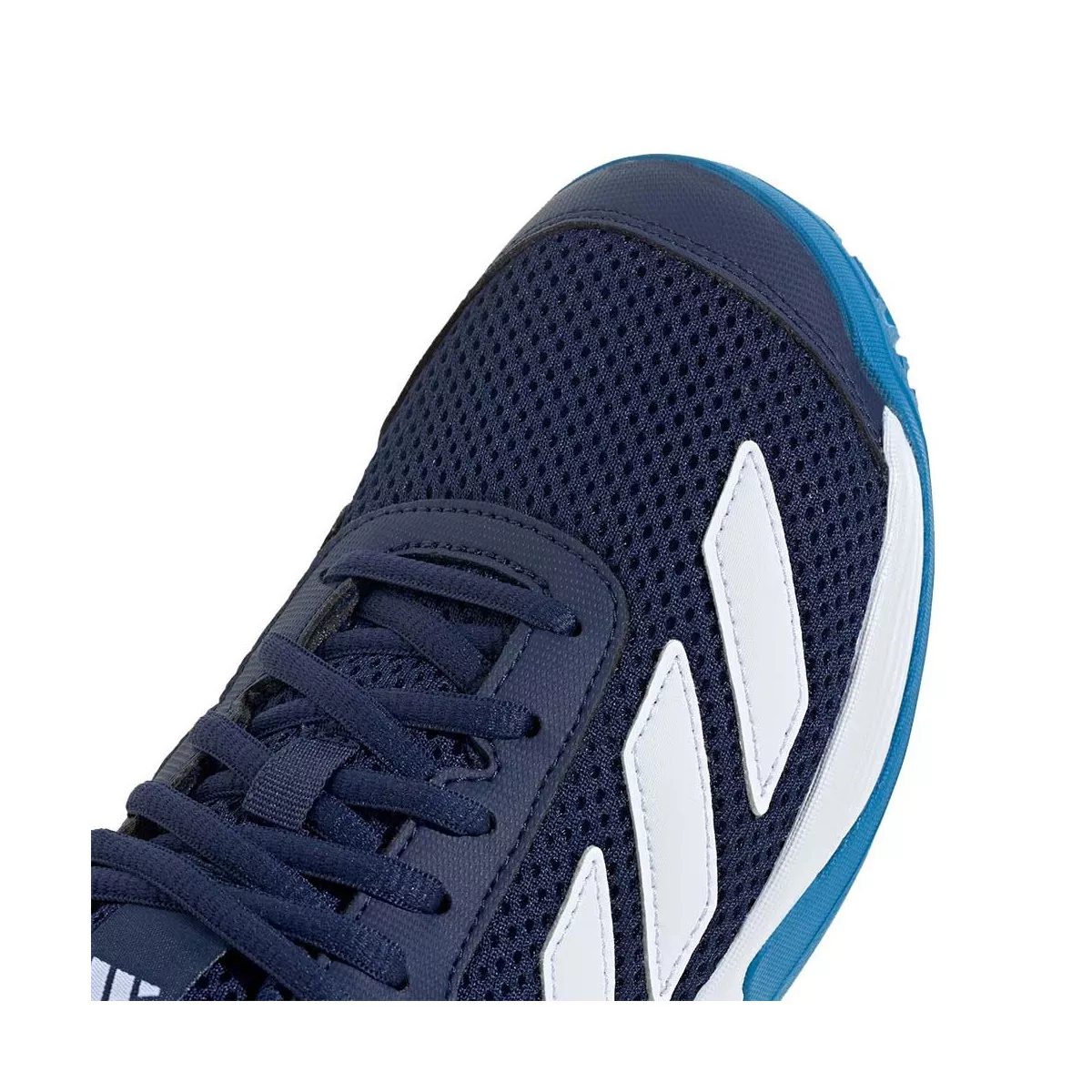 Adidas Courtflash tennisschoenen junior donkerblauw