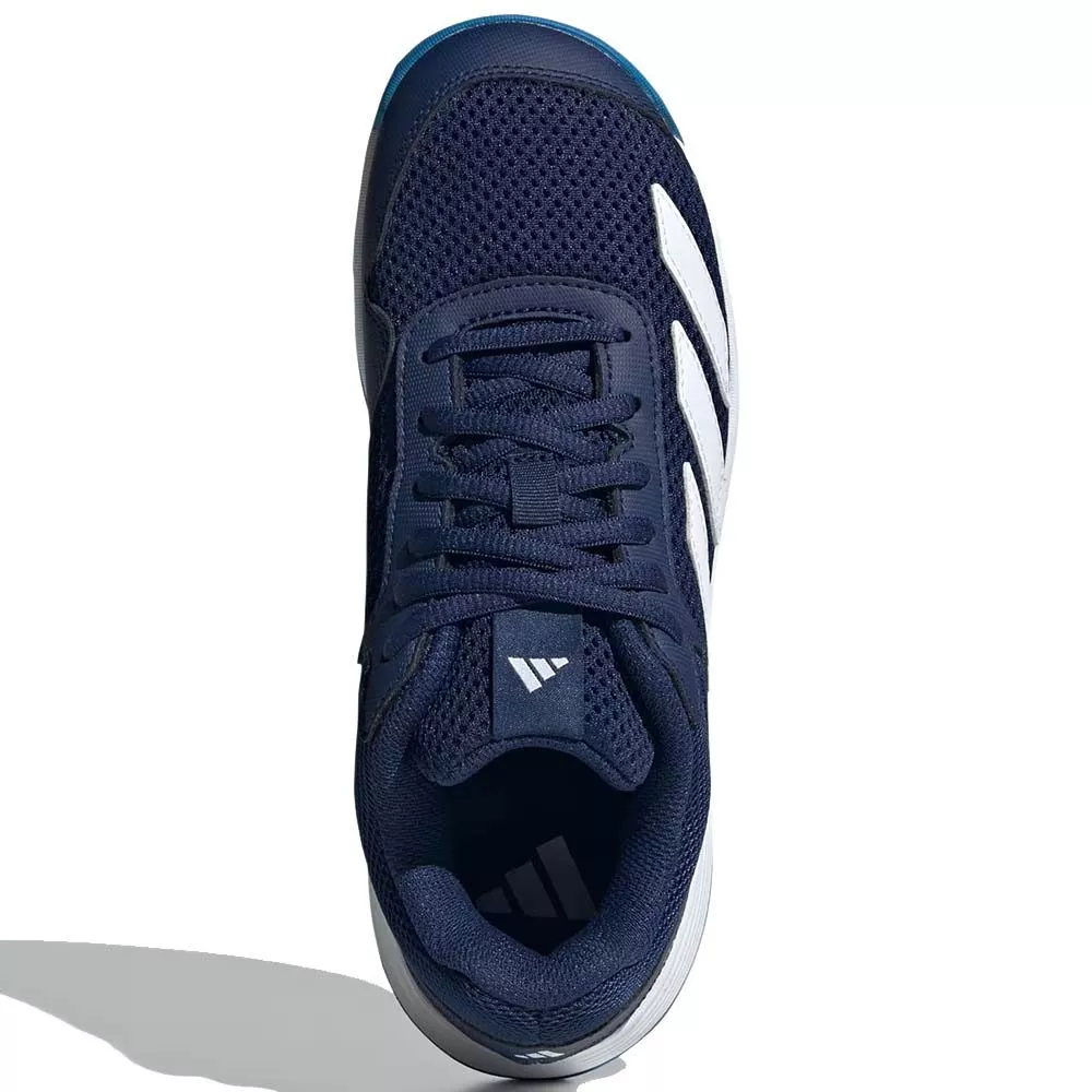 Adidas Courtflash tennisschoenen junior donkerblauw