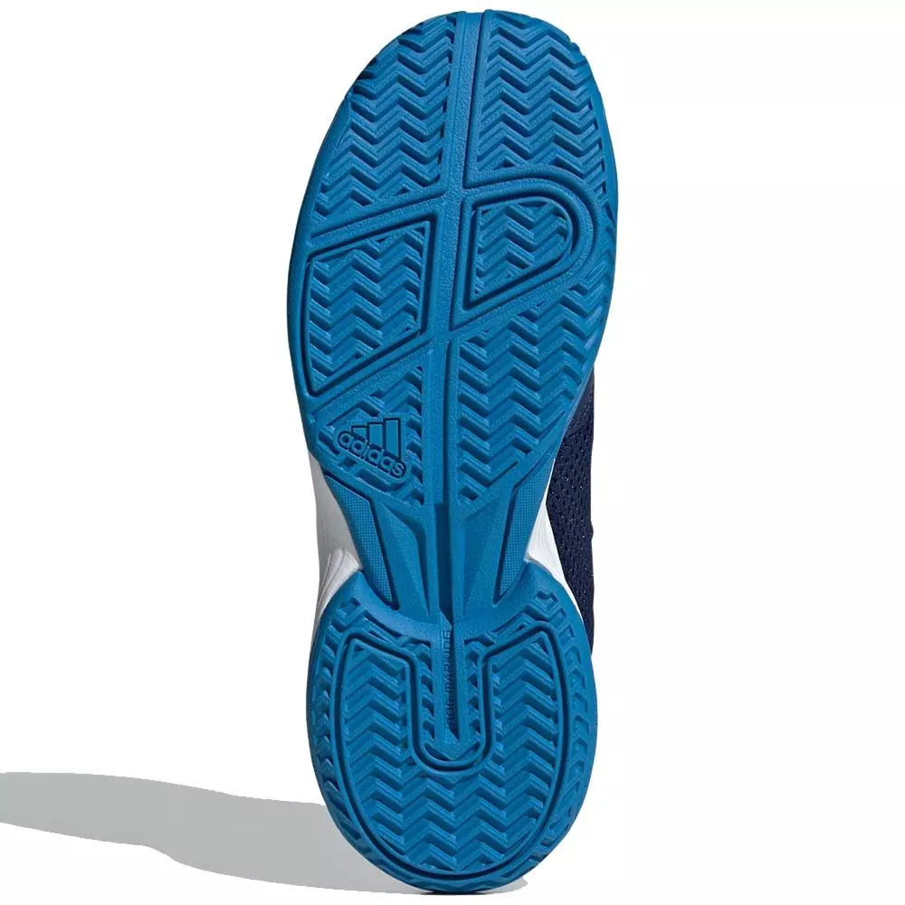 Adidas Courtflash tennisschoenen junior donkerblauw