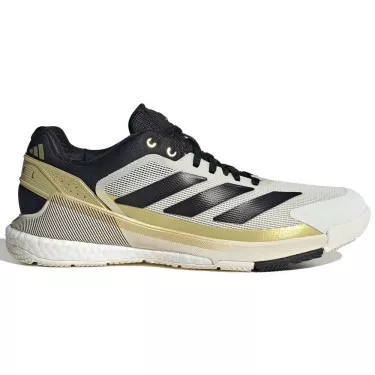 Adidas Crazyquick Boost padelschoenen wit / zwart / goud