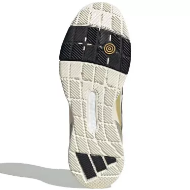 Adidas Crazyquick Boost padelschoenen wit / zwart / goud