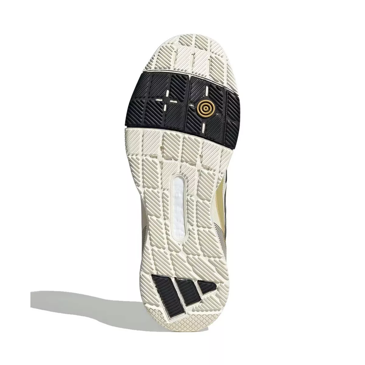 Adidas Crazyquick Boost padelschoenen wit / zwart / goud