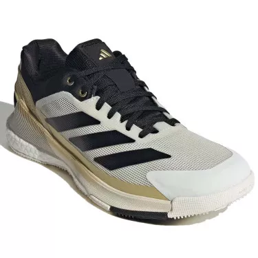 Adidas Crazyquick Boost padelschoenen wit / zwart / goud