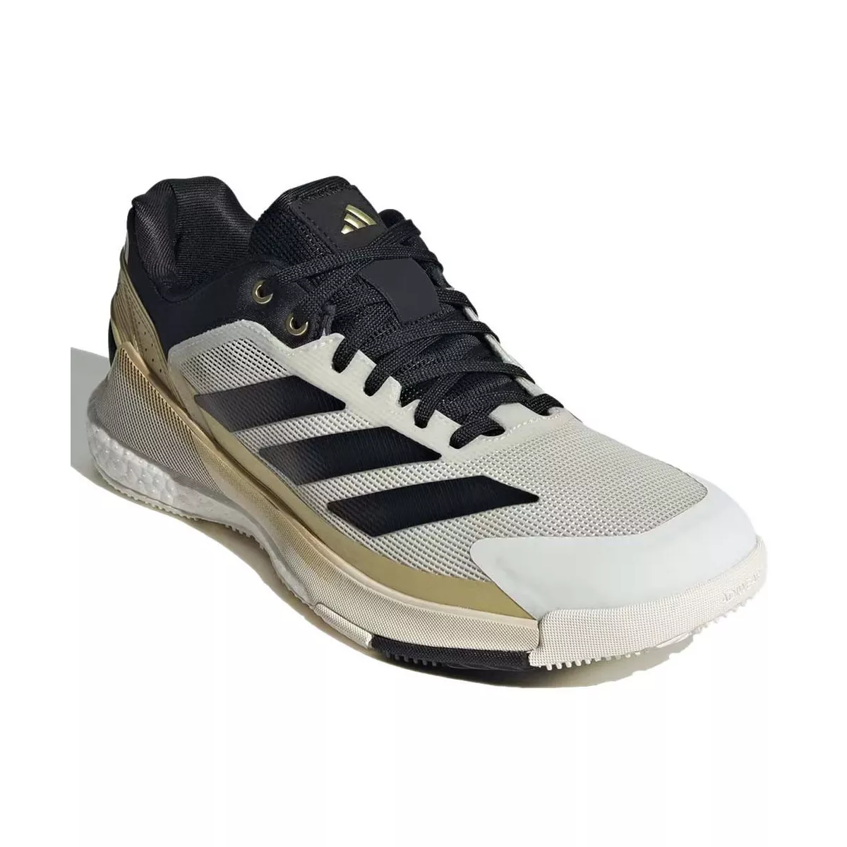 Adidas Crazyquick Boost padelschoenen wit / zwart / goud