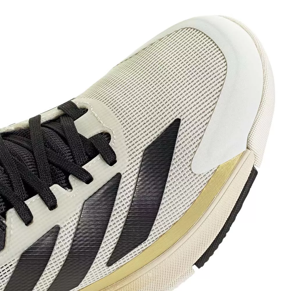 Adidas Crazyquick Boost padelschoenen wit / zwart / goud