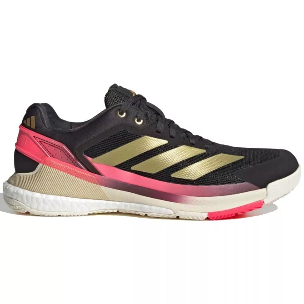 Adidas Crazyquick Boost padelschoenen zwart / goud / roze