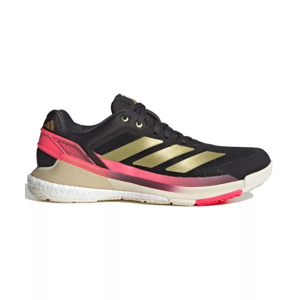 Adidas Crazyquick Boost padelschoenen zwart / goud / roze