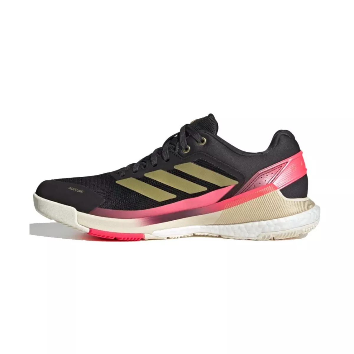 Adidas Crazyquick Boost padelschoenen zwart / goud / roze