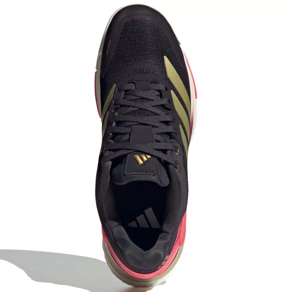 Adidas Crazyquick Boost padelschoenen zwart / goud / roze