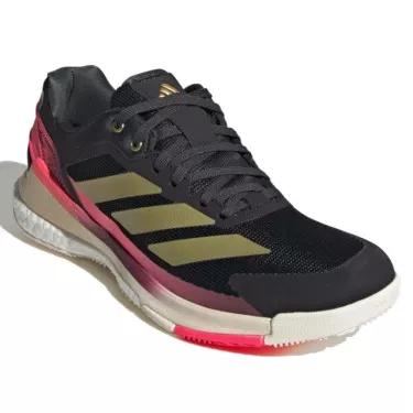 Adidas Crazyquick Boost padelschoenen zwart / goud / roze