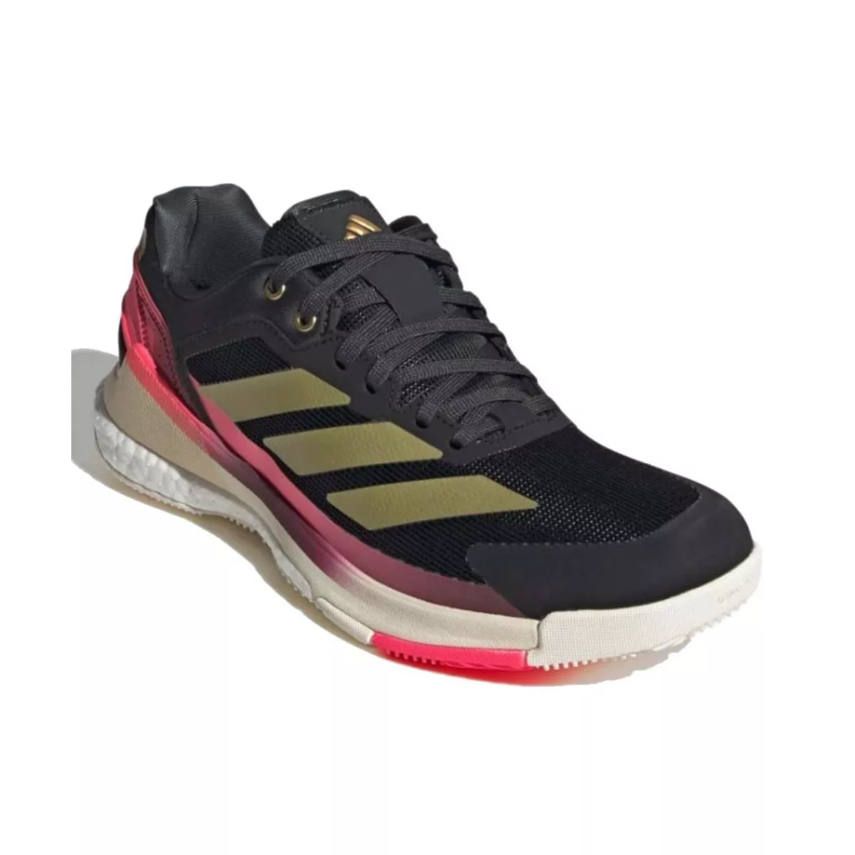 Adidas Crazyquick Boost padelschoenen zwart / goud / roze