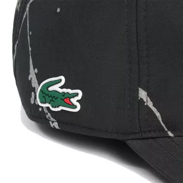 Lacoste Tennis reflecterende pet zwart