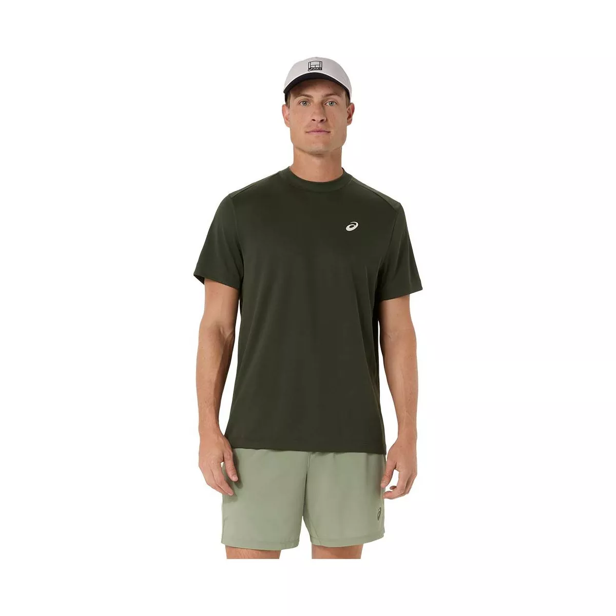 Asics Court SS T-shirt kakigroen
