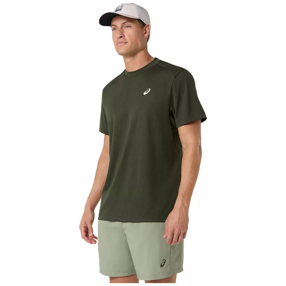 Asics Court SS T-shirt kakigroen