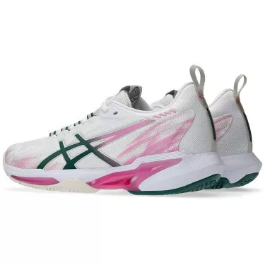 Asics Sonicsmash FF padelschoenen dames wit / roze