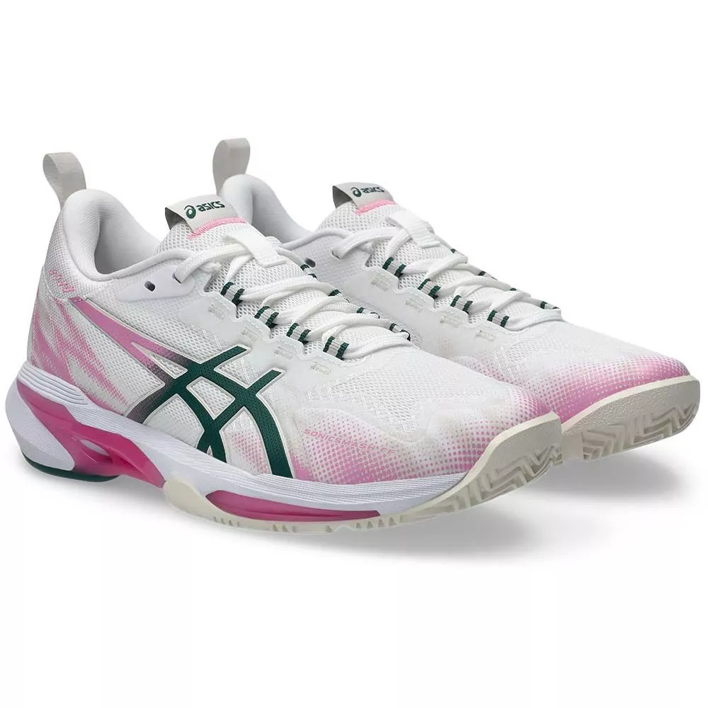 Asics Sonicsmash FF padelschoenen dames wit / roze