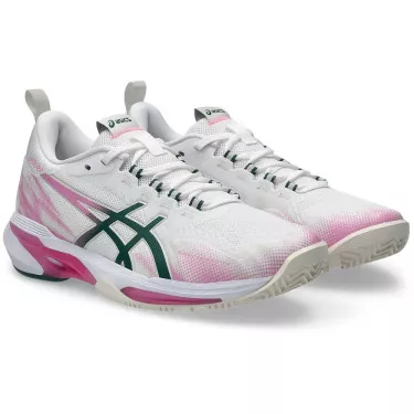 Asics Sonicsmash FF padelschoenen dames wit / roze