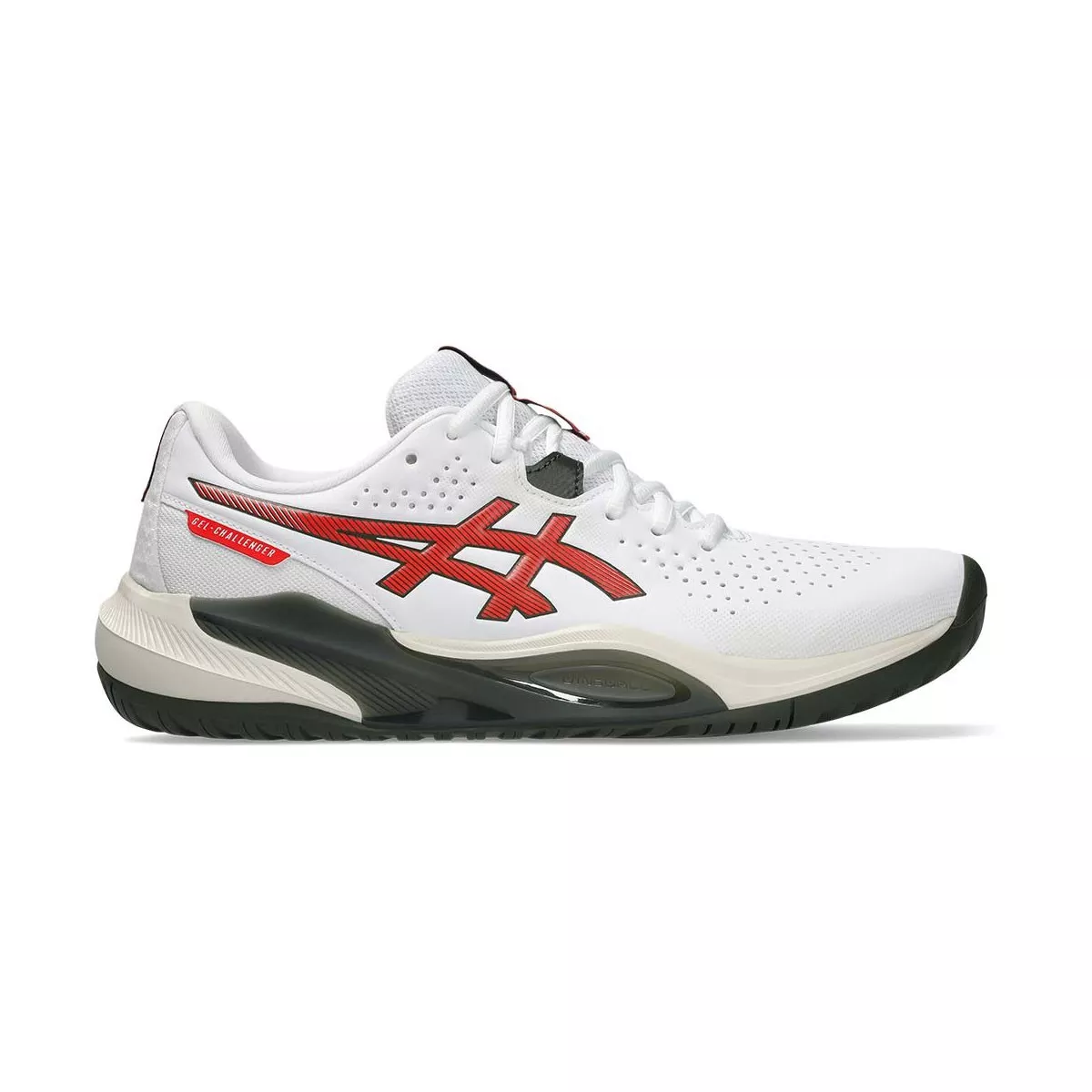 Asics Gel Challenger 15 tennisschoenen wit / rood / zwart